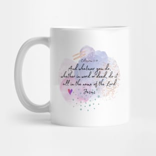 Bible verse - Do it in name of Jesus, Cute christian gifts Mug